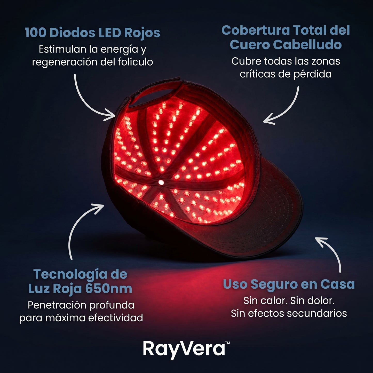 RayVera™ Gorra de crecimiento del cabello